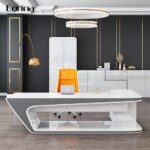 Stylish Office Table C-133 made from premium MDF for modern office spaces