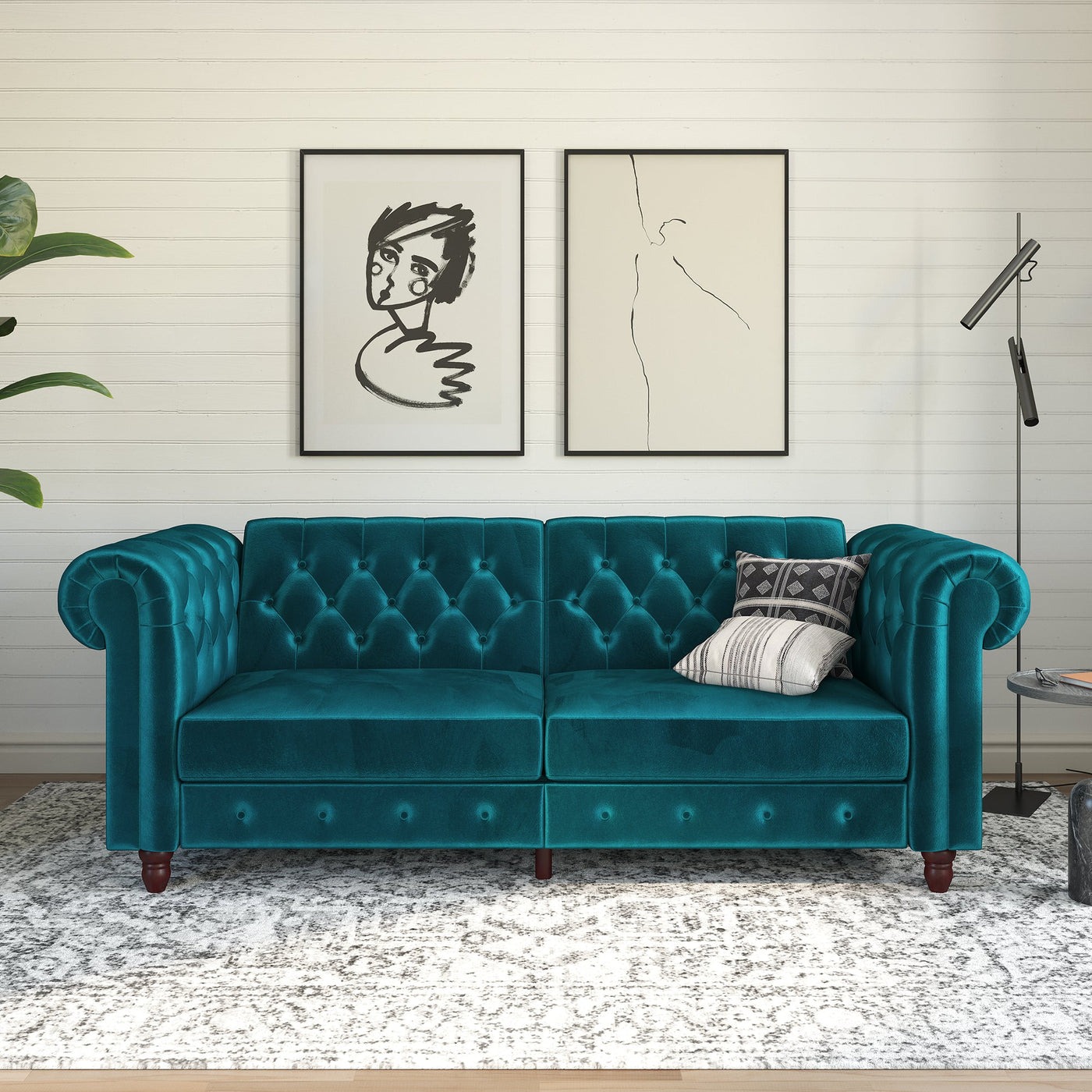 sofa (8 Stylish 2 seat Sofa-T42 - Image 1